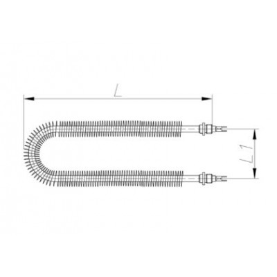 ТЭН 600-5000 Вт 230/380 В с оребрением